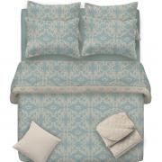 Kit: 1 Cobre-leito Casal + 2 Porta-travesseiros Percal 180 Fios 100% Algodo - Provence - Artex