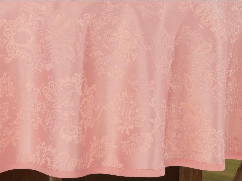 Toalha de Mesa Fácil de Limpar Redonda 180cm - Provence Rosa Velho - Dui Design