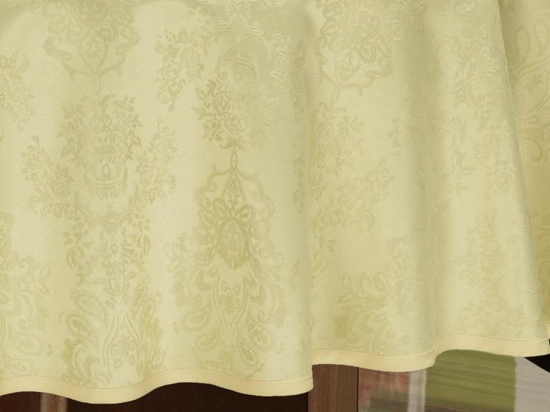 Toalha de Mesa Fácil de Limpar Redonda 180cm - Provence Vanilla - Dui Design