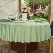 Toalha de Mesa Fcil de Limpar Redonda 180cm - Provence Verde Claro - Dui Design