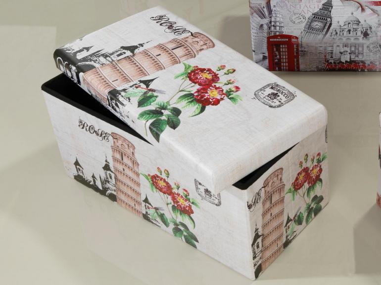 Puff Ba Retangular Desmontvel Corino PVC 76x38x38cm - Travel - Dui Design