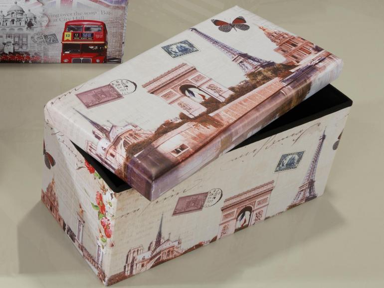 Puff Ba Retangular Desmontvel Corino PVC 76x38x38cm - Travel - Dui Design