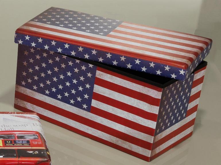Puff Ba Retangular Desmontvel Corino PVC 76x38x38cm - Travel - Dui Design