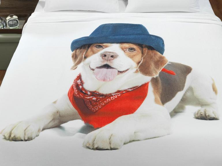 Cobertor Avulso Queen Flanelado com Estampa Digital - Puppy - Dui Design