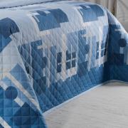 Jogo de Cama Casal 150 fios - Quasar Azul - Dui Design