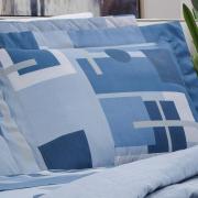 Jogo de Cama Casal 150 fios - Quasar Azul - Dui Design