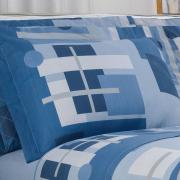 Jogo de Cama Casal 150 fios - Quasar Azul - Dui Design