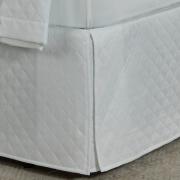 Saia para cama Box Matelassada com Tampão Queen - Quioto Matelada Branco - Dui Design