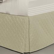 Saia para cama Box Matelassada com Tampão Queen - Quioto Matelada Marfim - Dui Design