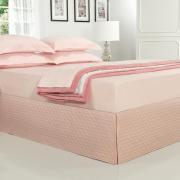 Saia para cama Box Matelassada com Tampo King - Quioto Matelada Rosa Velho - Dui Design