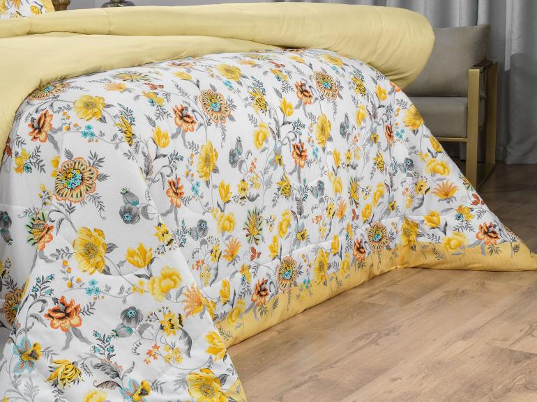 Jogo de Cama Casal Percal 180 fios - Raila Marfim - Dui Design