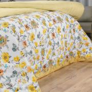 Jogo de Cama Casal Percal 180 fios - Raila Marfim - Dui Design