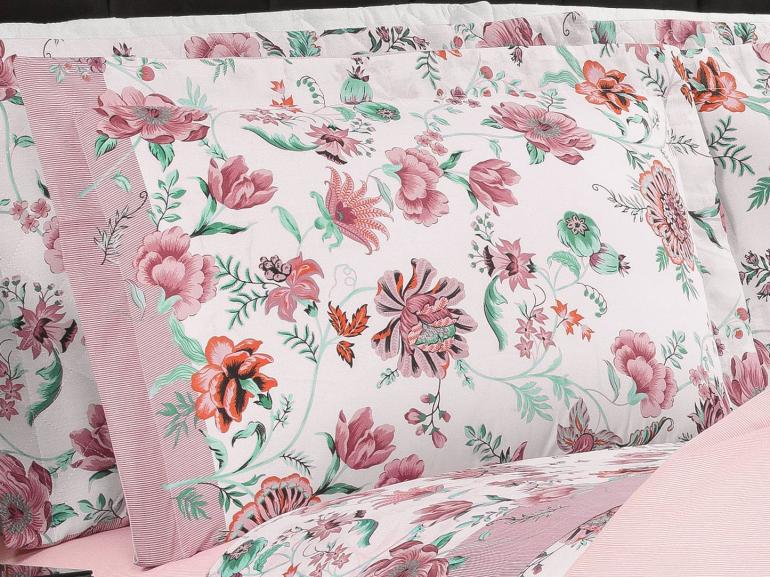 Jogo de Cama Queen Percal 180 fios - Raila Vintage - Dui Design