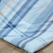 Jogo de Cama Casal Percal 200 fios - Ramsey Azul - Dui Design