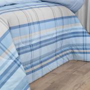 Jogo de Cama Casal Percal 200 fios - Ramsey Azul - Dui Design