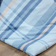 Edredom Casal Percal 200 fios - Ramsey Azul - Dui Design