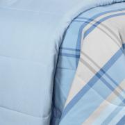 Edredom Casal Percal 200 fios - Ramsey Azul - Dui Design