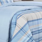 Edredom Casal Percal 200 fios - Ramsey Azul - Dui Design