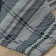 Jogo de Cama Casal Percal 200 fios - Ramsey Grafite - Dui Design