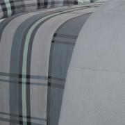 Jogo de Cama Casal Percal 200 fios - Ramsey Grafite - Dui Design