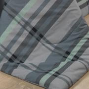 Edredom Casal Percal 200 fios - Ramsey Grafite - Dui Design