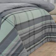 Edredom Casal Percal 200 fios - Ramsey Grafite - Dui Design