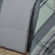 Edredom Casal Percal 200 fios - Ramsey Grafite - Dui Design