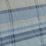 Kit: 1 Cobre-leito King + 2 Porta-travesseiros Percal 200 fios - Ramsey Azul - Dui Design