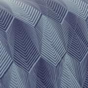 Enxoval Casal com Cobre-leito 7 peças Percal 200 fios - Raven Azul - Dui Design