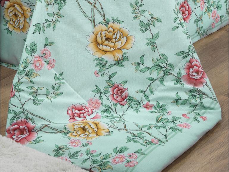 Jogo de Cama Casal 150 fios - Renata Menta - Dui Design