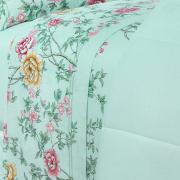 Jogo de Cama Casal 150 fios - Renata Menta - Dui Design