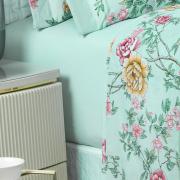 Jogo de Cama Casal 150 fios - Renata Menta - Dui Design