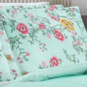 Jogo de Cama Casal 150 fios - Renata Menta - Dui Design
