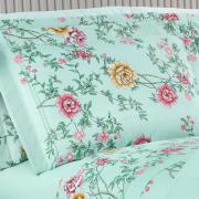 Jogo de Cama Casal 150 fios - Renata Menta - Dui Design