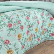 Enxoval King com Edredom 5 peas 150 fios - Renata Menta - Dui Design