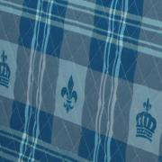 Kit: 1 Cobre-leito King + 2 Porta-travesseiros 150 fios - Richard Azul - Dui Design