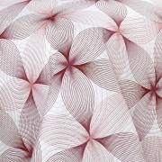 Kit: 1 Cobre-leito King Bouti de Microfibra Ultrasonic Estampada + 2 Porta-travesseiros - Riske Rosa Velho - Dui Design