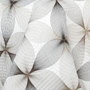 Kit: 1 Cobre-leito King Bouti de Microfibra Ultrasonic Estampada + 2 Porta-travesseiros - Riske Taupe - Dui Design