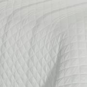 Kit: 1 Cobre-leito Casal + 2 porta-travesseiros Cetim 300 fios - Riviera Branco - Dui Design