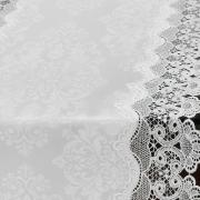 Trilho de Mesa com Bordado Guipir Fcil de Limpar 45x170cm Avulso - Rochelle Branco - Dui Design
