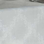 Toalha de Mesa Fácil de Limpar Retangular 6 Lugares 160x220cm - Romy Branco - Dui Design