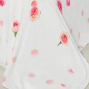 Cobertor Avulso Casal Flanelado com Estampa Digital - Rosas - Dui Design