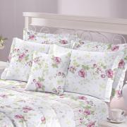 Edredom Queen 150 Fios 100% Algodo - Rossana Rosa - Santista