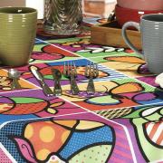 Toalha de Mesa Redonda 160cm - Sabores Multicolor - Dui Design