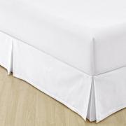 Saia para cama Box Queen - Branco - Teka