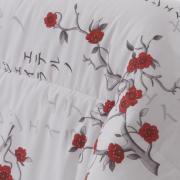 Edredom King Percal 180 fios 100% Algodo - Sakura Vermelho - Dui Design