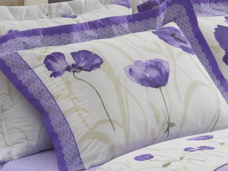 Jogo de Cama Casal Percal 180 fios 100% Algodo - Salom Lils - Dui Design