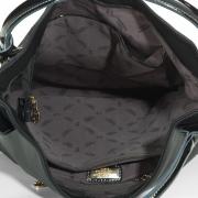 Bolsa de Ombro em Couro Natural (60%) - Savana Preto - Velina Fabbiano