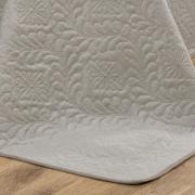 Kit: 1 Cobre-leito Casal Bouti de Microfibra Ultrasonic  + 2 Porta-travesseiros - Serenity Bege - Dui Design