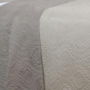Kit: 1 Cobre-leito Casal Bouti de Microfibra Ultrasonic  + 2 Porta-travesseiros - Serenity Bege - Dui Design
